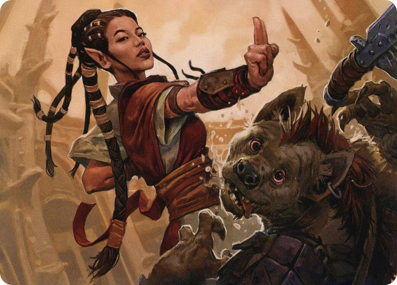 Half-Elf Monk Art Card (28) (Art Series: Adventures in the Forgotten Realms)