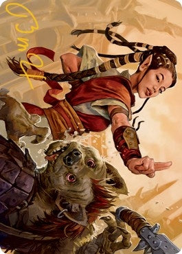 Half-Elf Monk Art Card (Gold-Stamped Signature) (28) (Art Series: Adventures in the Forgotten Realms)