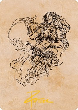 Djinni Windseer (Showcase) Art Card (Gold-Stamped Signature) (74) (Art Series: Adventures in the Forgotten Realms)