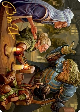 You Meet in a Tavern Art Card (Gold-Stamped Signature) (49) (Art Series: Adventures in the Forgotten Realms)