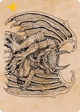Cloister Gargoyle (Showcase) Art Card (Gold-Stamped) (65) (Art Series: Adventures in the Forgotten Realms)