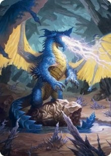 Blue Dragon Art Card (73) (Art Series: Adventures in the Forgotten Realms)