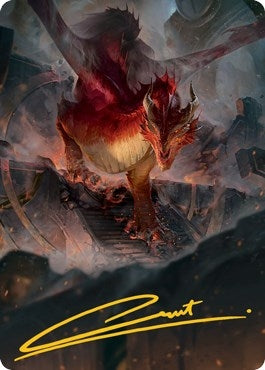 Red Dragon Art Card (Gold-Stamped Signature) (81) (Art Series: Adventures in the Forgotten Realms)