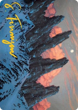 Mountain (59/81) Art Card (Gold-Stamped Signature) (59) (Art Series: Adventures in the Forgotten Realms)