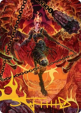 Zariel, Archduke of Avernus Art Card (Gold-Stamped Signature) (77) (Art Series: Adventures in the Forgotten Realms)