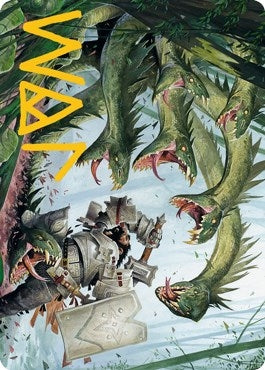 Lair of the Hydra Art Card (Gold-Stamped Signature) (67) (Art Series: Adventures in the Forgotten Realms)