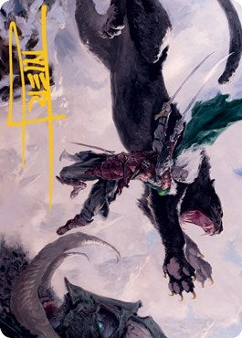 Drizzt Do'Urden Art Card (Gold-Stamped Signature) (52) (Art Series: Adventures in the Forgotten Realms)