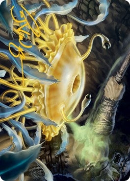 Flumph Art Card (Gold-Stamped Signature) (12) (Art Series: Adventures in the Forgotten Realms)
