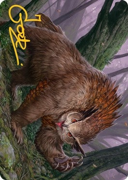 Owlbear Art Card (Gold-Stamped Signature) (15) (Art Series: Adventures in the Forgotten Realms)