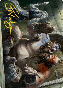 Ettin Art Card (Gold-Stamped Signature) (13) (Art Series: Adventures in the Forgotten Realms)
