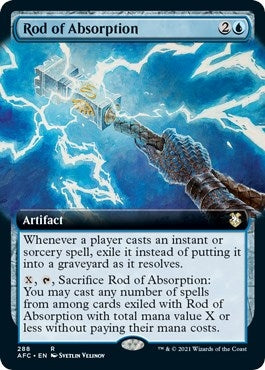 Rod of Absorption (Extended Art) (288) (Commander: Adventures in the Forgotten Realms)