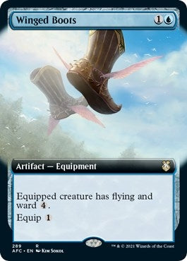 Winged Boots (Extended Art) (289) (Commander: Adventures in the Forgotten Realms)