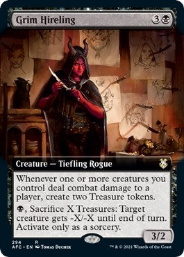 Grim Hireling (Extended Art) (294) (Commander: Adventures in the Forgotten Realms)