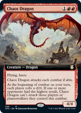 Chaos Dragon (Extended Art) (299) (Commander: Adventures in the Forgotten Realms)