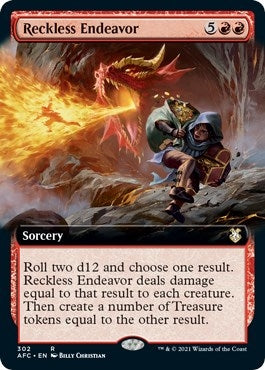 Reckless Endeavor (Extended Art) (302) (Commander: Adventures in the Forgotten Realms)