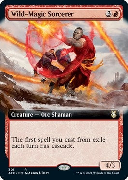 Wild-Magic Sorcerer (Extended Art) (305) (Commander: Adventures in the Forgotten Realms)