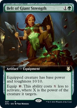 Belt of Giant Strength (Extended Art) (307) (Commander: Adventures in the Forgotten Realms)