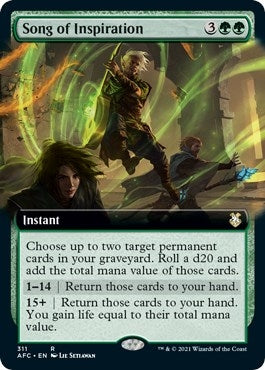 Song of Inspiration (Extended Art) (311) (Commander: Adventures in the Forgotten Realms)