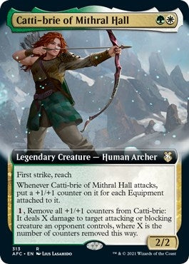 Catti-brie of Mithral Hall (Extended Art) (313) (Commander: Adventures in the Forgotten Realms)