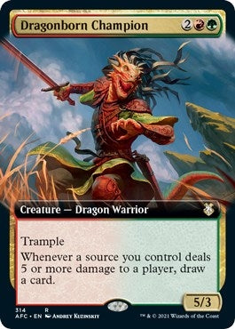Dragonborn Champion (Extended Art) (314) (Commander: Adventures in the Forgotten Realms)