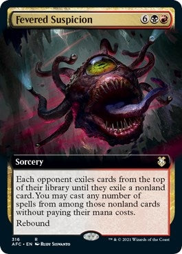 Fevered Suspicion (Extended Art) (316) (Commander: Adventures in the Forgotten Realms)