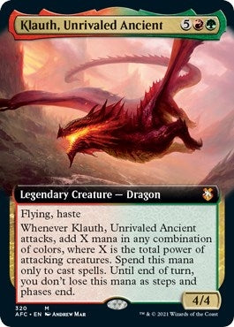 Klauth, Unrivaled Ancient (Extended Art) (320) (Commander: Adventures in the Forgotten Realms)