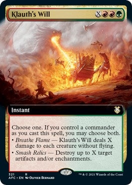Klauth's Will (Extended Art) (321) (Commander: Adventures in the Forgotten Realms)