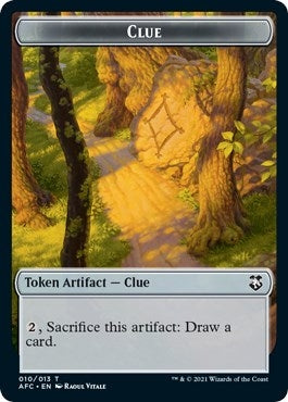 Clue // Treasure Double-Sided Token (10 // 15) (Commander: Adventures in the Forgotten Realms)