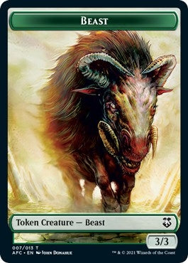 Beast // Dragon Spirit Double-Sided Token (7 // 9) (Commander: Adventures in the Forgotten Realms)