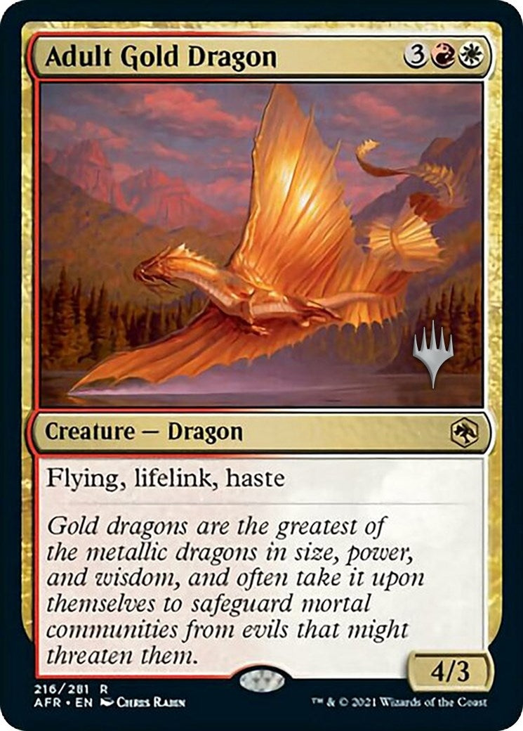 Adult Gold Dragon (216) (Promo Pack: Adventures in the Forgotten Realms)
