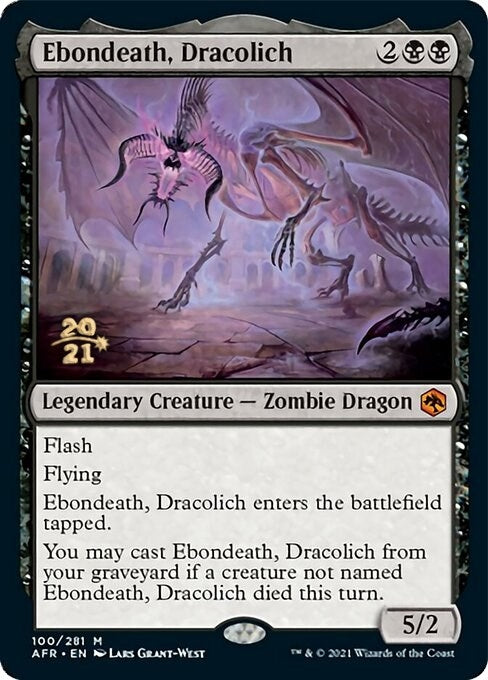 Ebondeath, Dracolich (100) (Prerelease Cards)