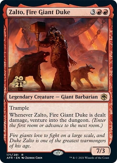 Zalto, Fire Giant Duke (171) (Prerelease Cards)