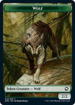 Wolf // Zombie Double-Sided Token (14 // 9)