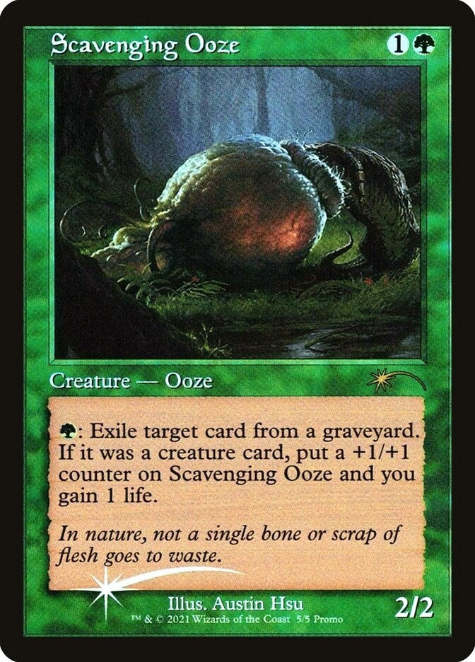 Scavenging Ooze (Retro Frame) (5) (WPN & Gateway Promos)