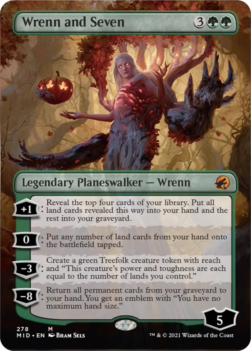 Wrenn and Seven (Borderless) (278) (Innistrad: Midnight Hunt)