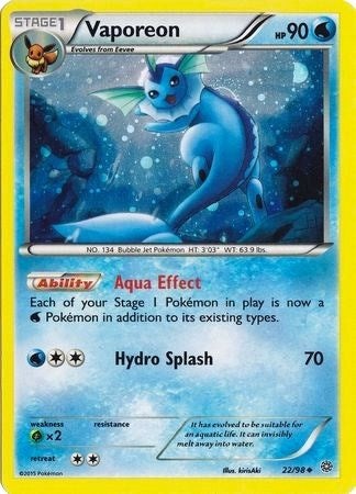 Image for Vaporeon - 22/98 (Cosmos Holo) (022/098) (Miscellaneous Cards & Products) - Pokemon