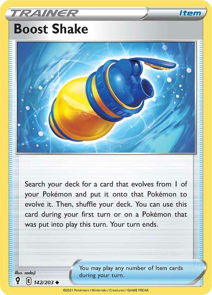 Image for Boost Shake (142/203) (SWSH07: Evolving Skies) - Pokemon