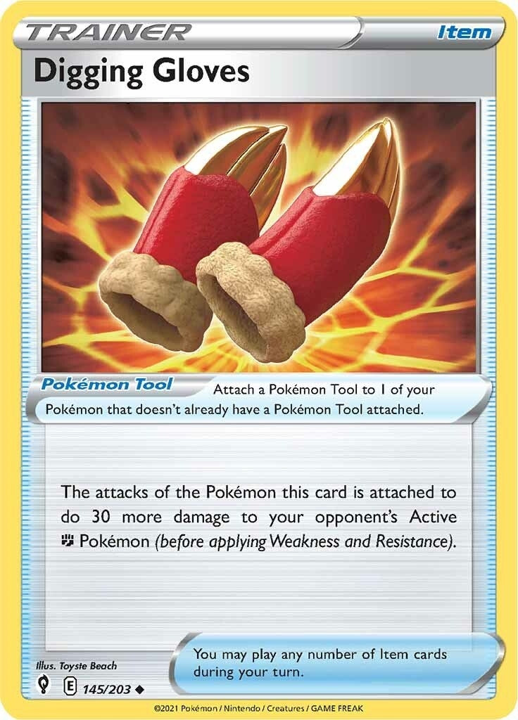 Image for Digging Gloves (145/203) (SWSH07: Evolving Skies) - Pokemon