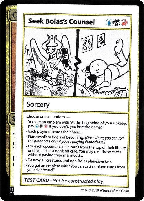 Seek Bolas's Counsel (No PW Symbol) (Mystery Booster: Convention Edition Exclusives)