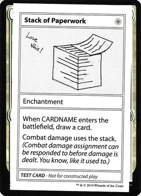 Stack of Paperwork (No PW Symbol) (Mystery Booster: Convention Edition Exclusives)