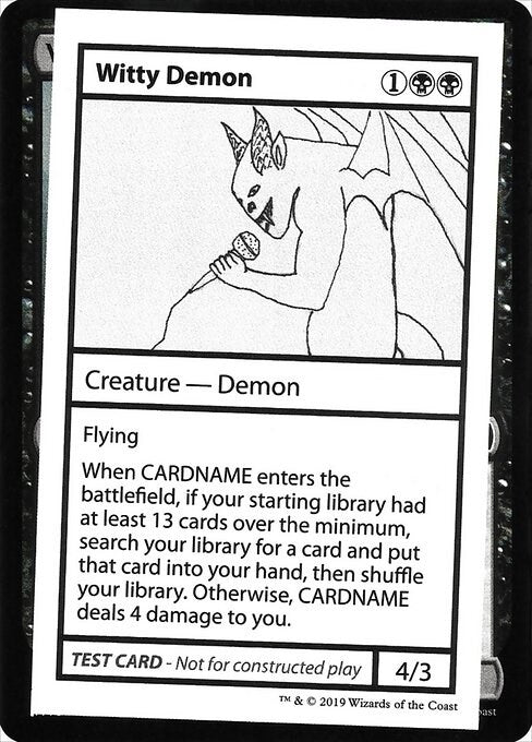 Witty Demon (No PW Symbol) (Mystery Booster: Convention Edition Exclusives)