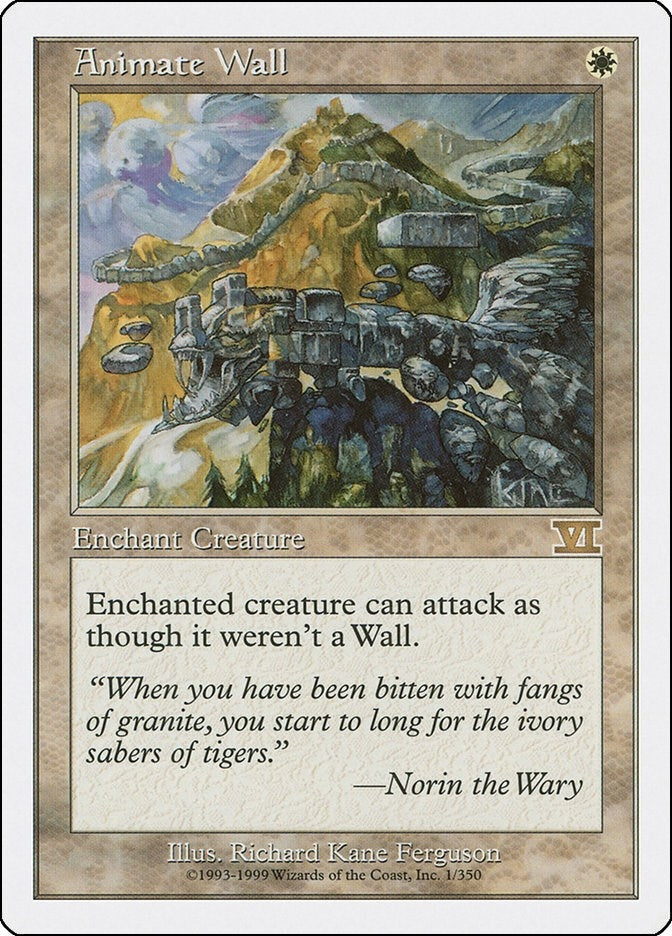 Animate Wall (1) (Classic Sixth Edition)