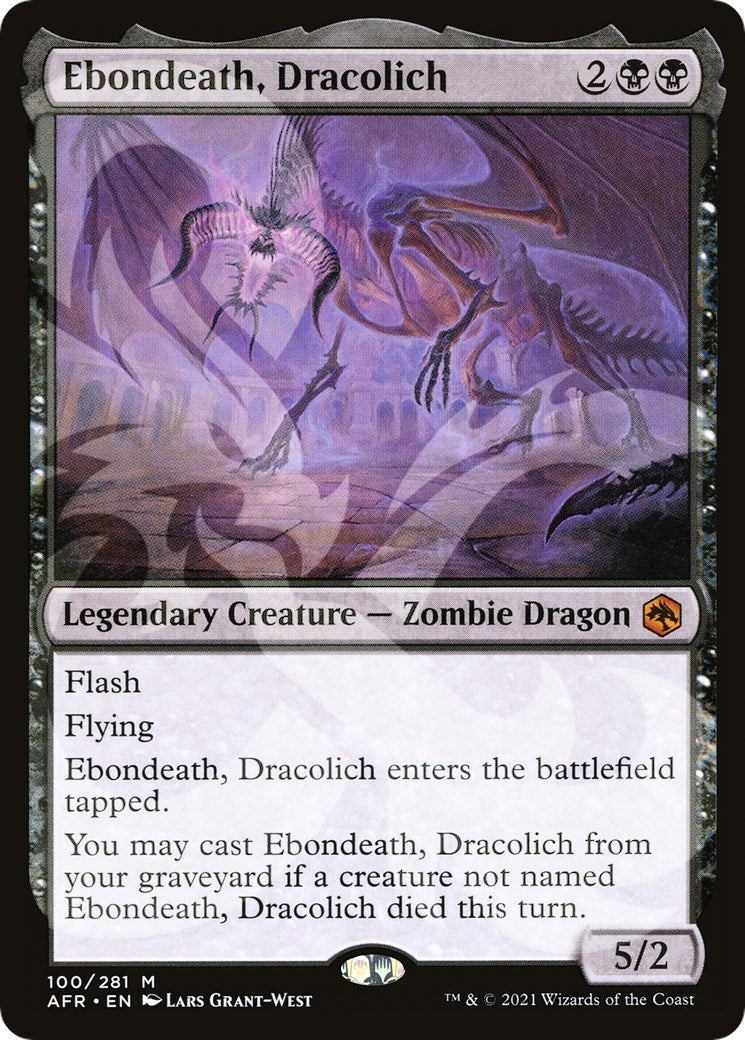 Ebondeath, Dracolich (100) (AFR Ampersand Promos)