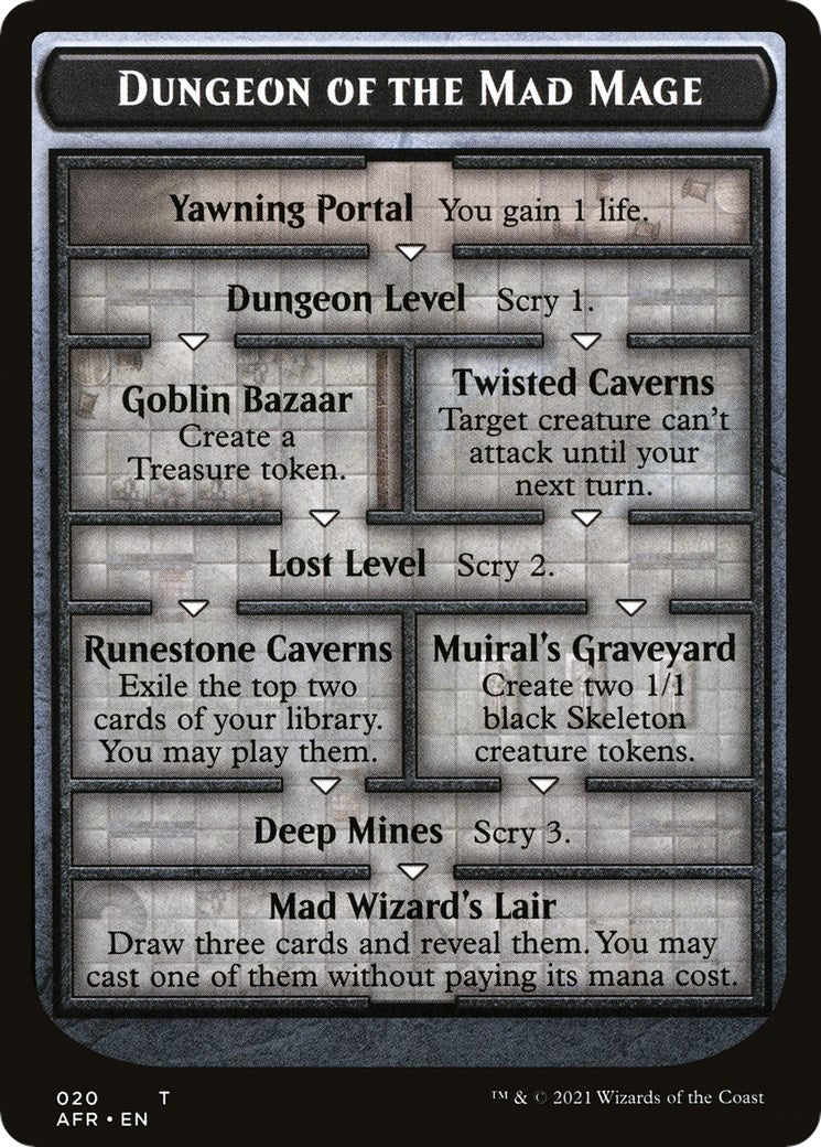 Dungeon of the Mad Mage // Tomb of Annihilation Double-Sided Token (20 // 22) (Adventures in the Forgotten Realms)
