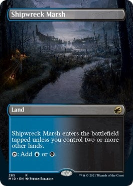 Shipwreck Marsh (Borderless) (285) (Innistrad: Midnight Hunt)