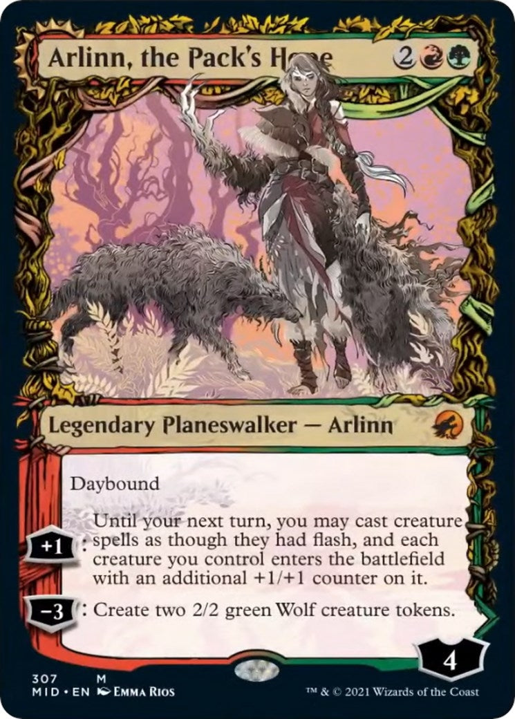 Arlinn, the Pack's Hope (Showcase) (307) (Innistrad: Midnight Hunt)