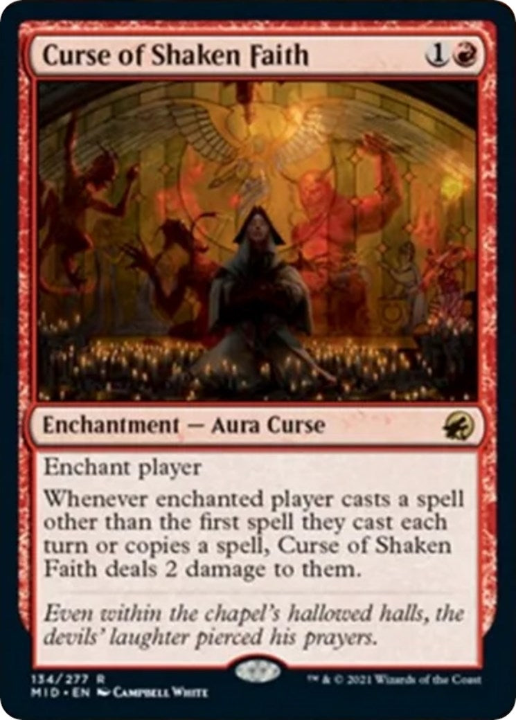 Curse of Shaken Faith (134) (Innistrad: Midnight Hunt)