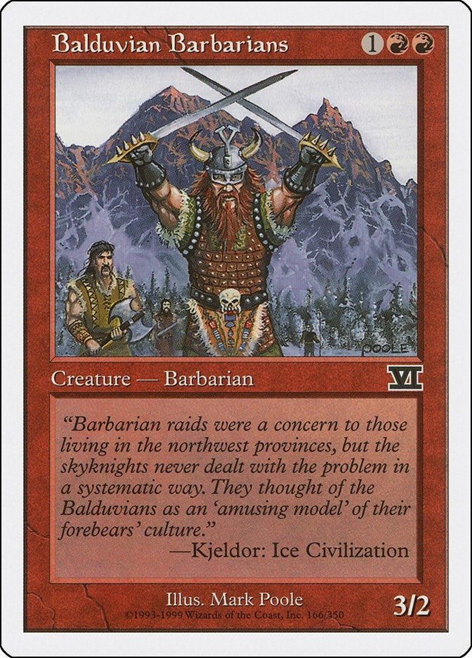 Balduvian Barbarians (166) (Classic Sixth Edition)