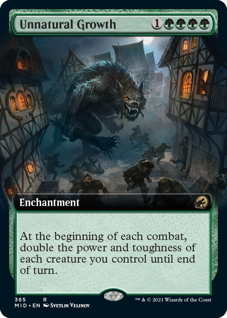Image for Unnatural Growth (Extended Art) (365) - Magic: The Gathering