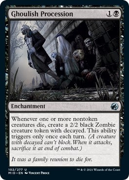 Ghoulish Procession (102) (Innistrad: Midnight Hunt)